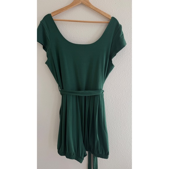 Purusha People Soul Spell Bloomer Romper Forest Green 3X - Picture 6 of 9